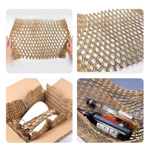 TYXMPH Cardboard Expansion Machine Cardboard Shredder Honeycomb Packing Filler Machine Converts Waste Cartons to Packing Material 325mm Cutting Width for Warehouse Shipping
