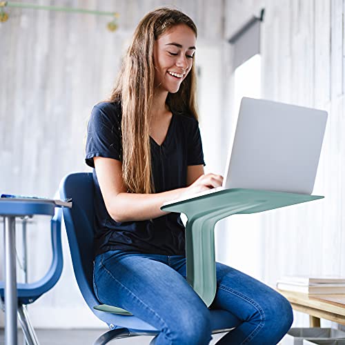 ECR4Kids The Surf Portable Lap Desk with Cushion, Flexible Seating, Seafoam