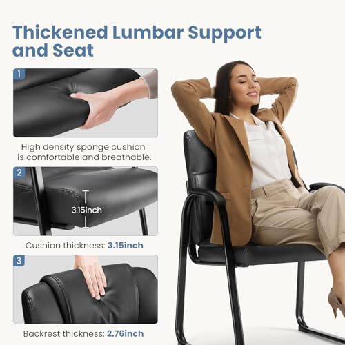 DUMOS Waiting Room Chairs Set of 1, Office Guest Chair for Reception