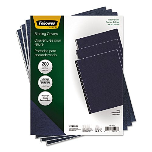 FEL52098 - Fellowes Linen Unpunched Presentation Covers