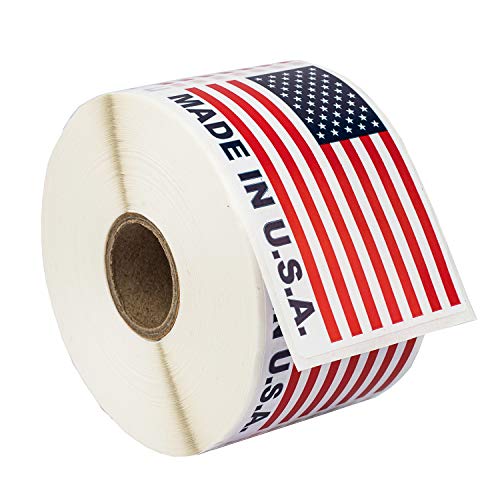 HouseLabels Made in USA (Not Postage Stamps) (2" x 3")