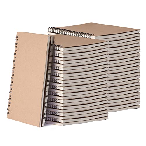 Ddaowanx 48 Pack A5 Spiral Notebook Bulk With Lined Pages,College Ruled
