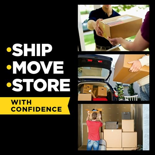 Scotch Box Lock Packing Tape, Clear, Extreme Grip Box Packaging Tape for Shipping and Mailing, 1.88 in x 54.6 yd, 6 Rolls