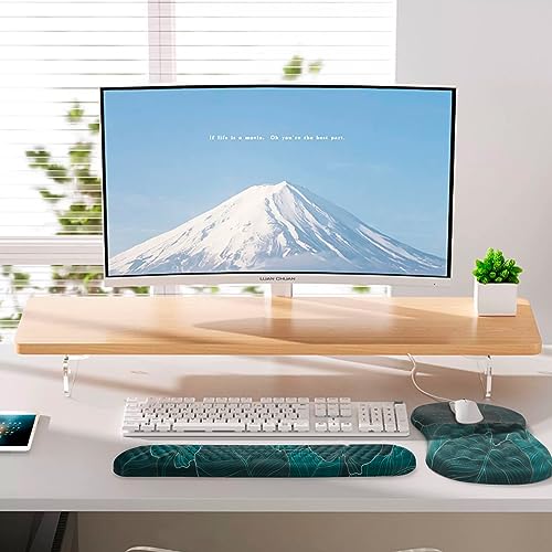 Laokiiy Ergonomic Mouse Pad with Wrist Support and Keyboard Wrist Rest Set