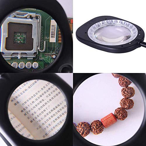 Magnifier Portable Ideal Magnifier Led Free Magnifying Glass Hands Free with Light Stand Reading Magnifier Magnifying Glass for Reading Efficency Keep It in Mind