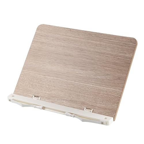 ICWRQLG Log Book Stand ABS Reading Rack Wood Holder