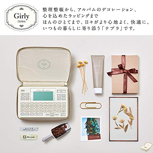 キングジム(Kingjim) King Jim PROSR-GL2 Label Writer Tepra Cream Girly Tepra (Compatible Label Width: 0.1-0.7 inches (4-18 mm) Width)