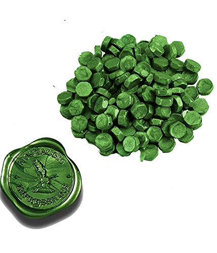 Premium Pine Green Pearl Sealing Wax Beads 1 Pound Bulk Saver Pack-Over 3000 Beads for Wax Seal Stamps, Letter Sealing & Wedding Invitations