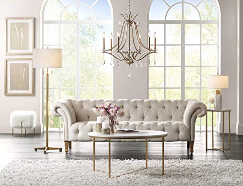Possini Euro Design Encino 60" Tall Antique Brass Modern Tripod Floor Lamp
