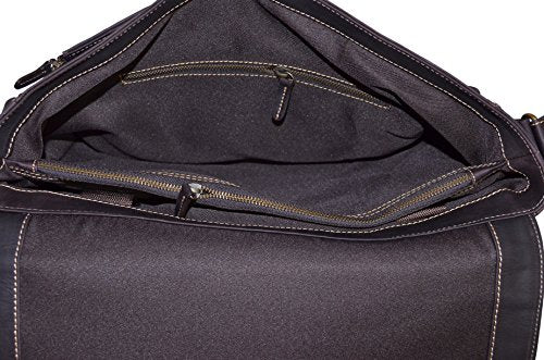 SMART RANGE Men's BROWN Shoulder Messenger, Laptop Work SKIPPER Leather Bag