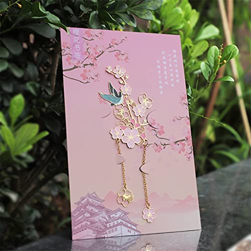 OISNGWNG Metal Bookmarks Group Fan in Stock Museum Classical Hollow Commemorative Bookmark Set
