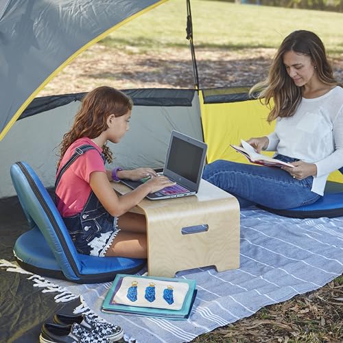 ECR4Kids Bentwood Lap Desk Activity Table with Handles, Montessori Furniture, Natural