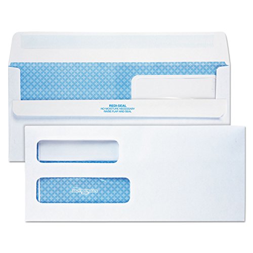 Quality Park 24559 Dbl Window Envelopes, Invoice,No.10, 4-1/8-Inch x9-1/2-Inch,500/BX,WE