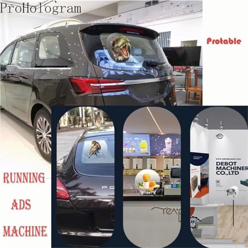 42cm Desktop 3D Holographic Projector Fan with Shell WiFi Remote Waterproof and High-Temperature Resistant Advertising Light