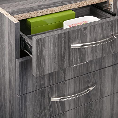 Safco APBBF20LGS Aberdeen 20"D Credenza Pedestal PBBF for use with Credenza, Return, Extended Corner, sold separately, Gray Steel Tf