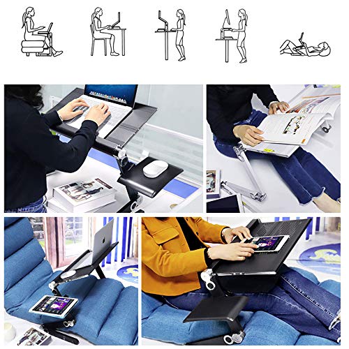 Can Lie Flat On Laptop Table Lying Down Bed fold Lifting Lazy Table Aluminum Alloy Computer Table