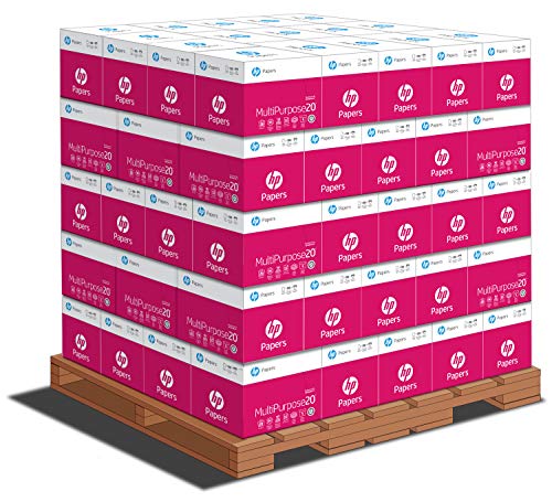 HP Papers | 8.5 x 11 Paper | MultiPurpose 20 lb | 1 Pallet - 80 Cartons (200,000 Sheets) | 96 Bright | Made in USA - FSC Certified | 115100P