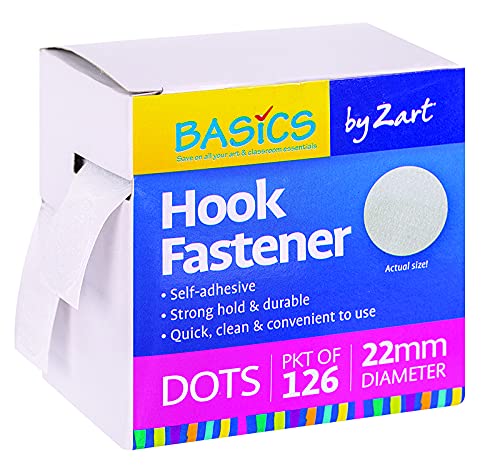 Zart Hook Only Fastener Dots 125-Pieces