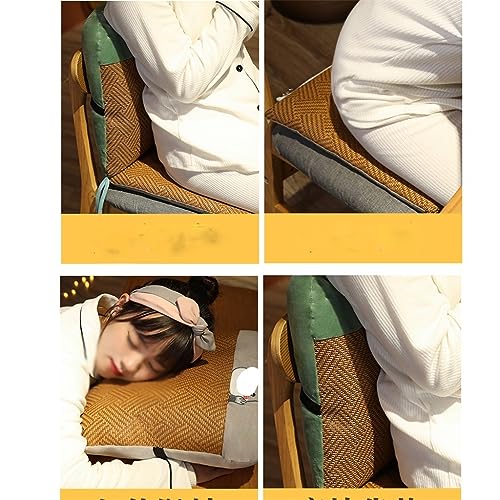 GSTYMXX Mat Rattan Seat Cushion Lumbar Pillow Office Back Support