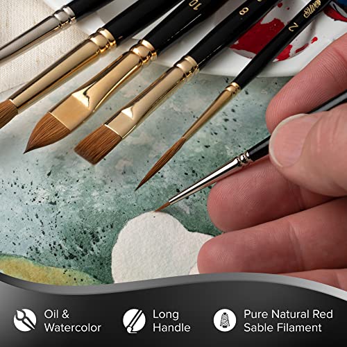 Silver Brush Limited Renaissance Cats Tongue Oil Paintbrush Set, 7pc