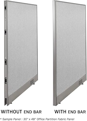 GOF Single Office Partition, Large Fabric Room Divider Panel, Custom Built Workstation (30"w x 48"h) 2.5ft x4ft