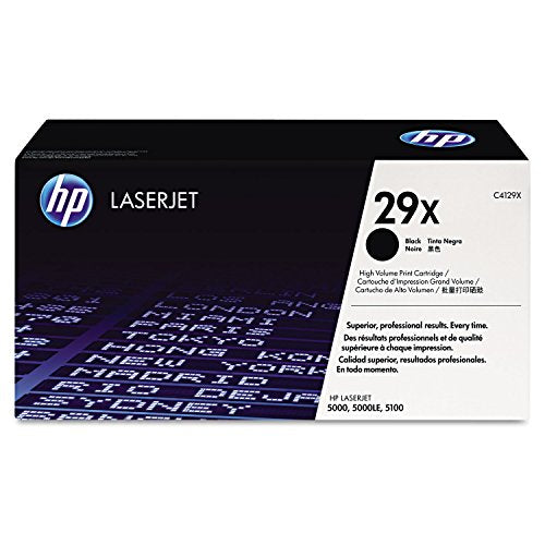 HP C4129X 29X LaserJet 5000 5100 Toner Cartridge (Black) in Retail Packaging