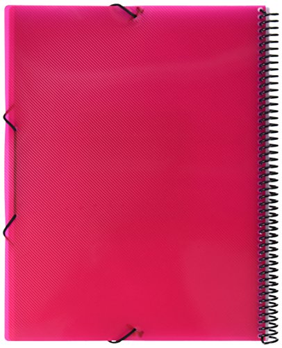 grafoplas 39832254 – 20 Pockets Folder, A4, Tapas PP, Fuchsia