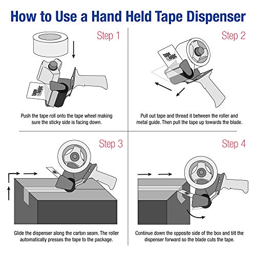 Tape Logic TLTDSS3 Seal Safe Carton Sealing Tape Dispenser, 3", Green/White