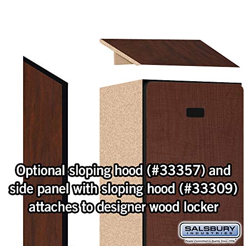 Salsbury Industries Single Tier Designer Wood Locker, Mahogany, 6' 1" x 15"