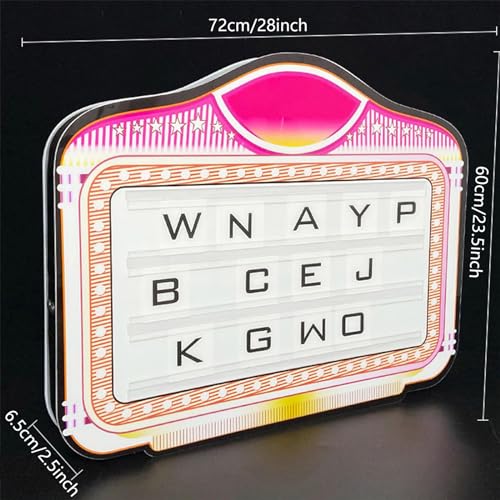 Fablestoryem LED Bottle Presenter Letter Board,Handheld LED Letter Bottle Presenter,Color Letter Billboard,LED Night Club Birthday Wine Bottle Presenter,for Club,Night Club,Party,Home Decor,Wedding,A
