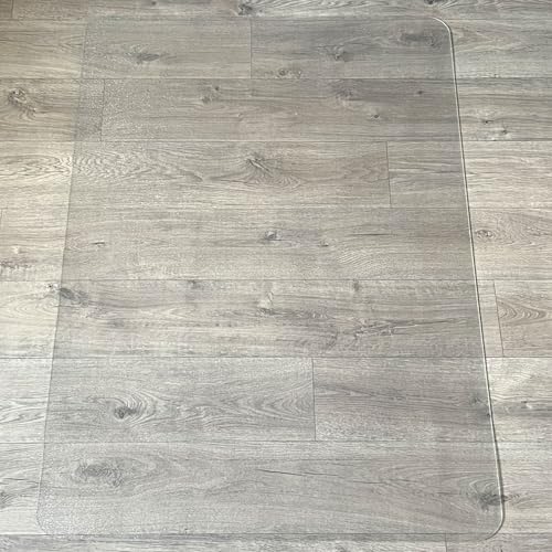 Marvelux Enhanced Polymer Clear Office Chair Mat for Hard Floors 48" x 51"