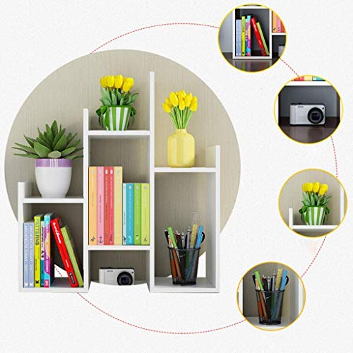 Desktop Bookshelf Floor Display Stand Bookshelf Desktop Book Shelf Desktop Storage Box Documents Books Storage Multi-Layer Finishing Rack Industrial Bookshelf (Color : B)