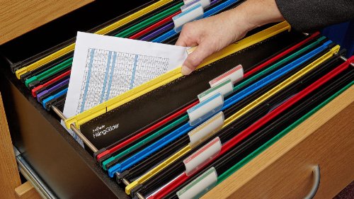 Snopake HangGlider Suspension Files Polypropylene with Tabs A4 Assorted Ref 10296 [Pack of 25] Foolscap