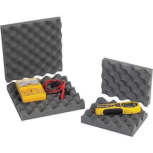 16 x 16 x 2-Inch Charcoal Convoluted Foam Sets