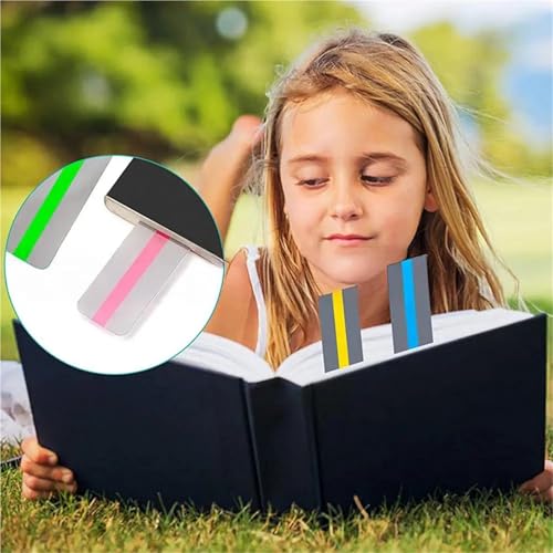 Guided Reading Strips 300 PCS Guided Reading Strips Colored Overlay Highlight Bookmark Tracking Ruler for Students