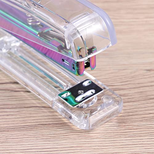 OEKFVCHVZ Desktop Stapler Classic Design Stapling Machine for Office School Home (1 + 1 Box Nail)