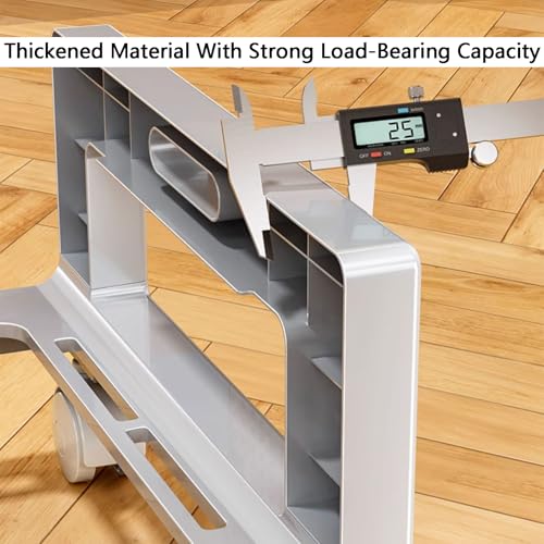 PC Stand,Computer Holder Stand Cart with Rolling Caster Wheels,Mobile PC Tower Applies to Office Study Bedroom,Can Bear 15kg(Color1)