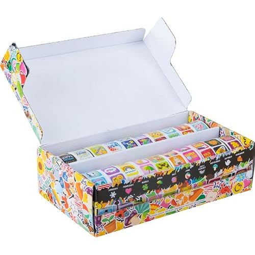 Really Good Stuff Classroom Sticker Storage Box, 2,240 Pieces
