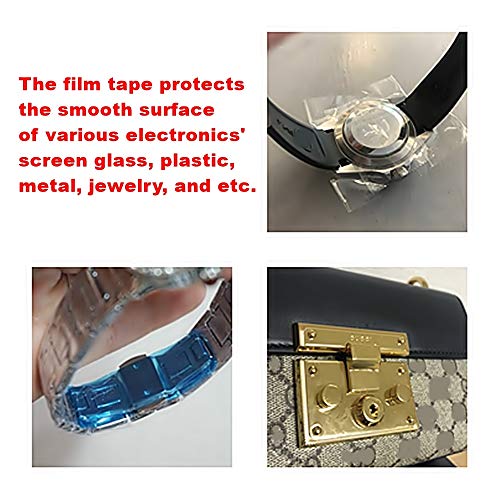 JNK NETWORKS Adhesive Surface Protective Tape - No Residue Removable Film Roll Scratch Protect Cover Smooth Surface Covering Shield for Glass Metal Plastic Blue 7.8 Inches x 164 Yards