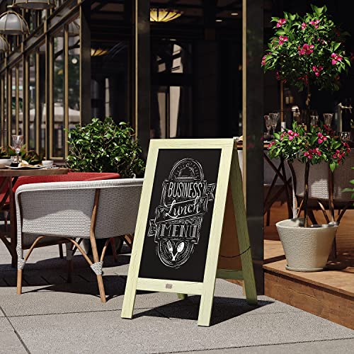 Flash Furniture Magnetic Wall Mount Chalkboard, 40" x 20", Green