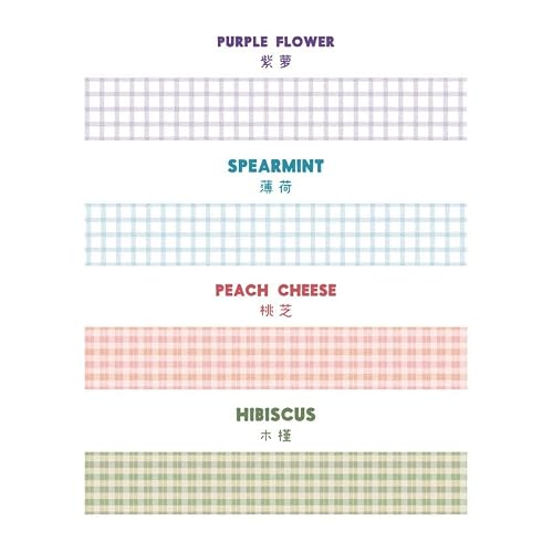 VIAENKFG Color Grid Masking Washi Tape Decorative Decora DIY Scrapbooking Sticker Label