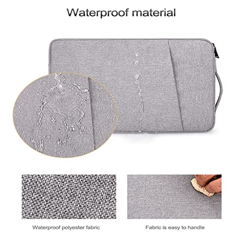 Yyuoqafn Laptop Sleeve Slim Bag Notebook Handbag Case Cover Waterproof Side Carry Line Men's (Color : As Shown, Size : 15.6 inch) (As Shown 15.6 inch)