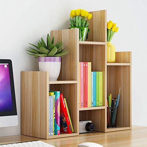 Desktop Bookshelf Floor Display Stand Bookshelf Desktop Book Shelf Desktop Storage Box Documents Books Storage Multi-Layer Finishing Rack Industrial Bookshelf (Color : B)