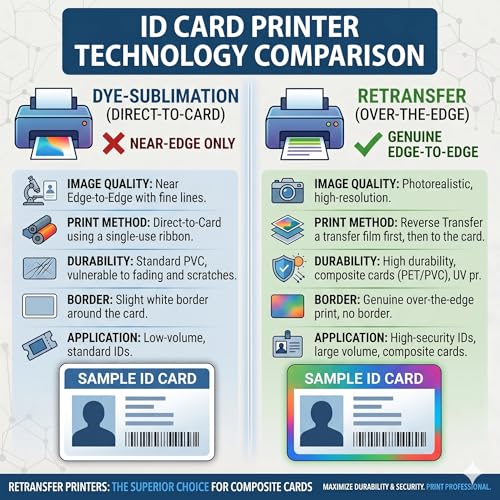 200 Premium Blank Composite ID Cards for Retransfer Printers 30 Mil Graphic Quality PET PVC Blend CR80 8030 by Specialist ID Compatible with Magicard Prima 4 Prima 8 and Fargo HDP Printers (White)