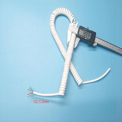 8 Core 26AWG Coiled Spring Cable 1-15M Telescopic Wire