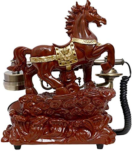 Classic Resin Imitation Jade Retro Phone European Pastoral Retro Telephone Hotel/Home Landline for Home Office Use