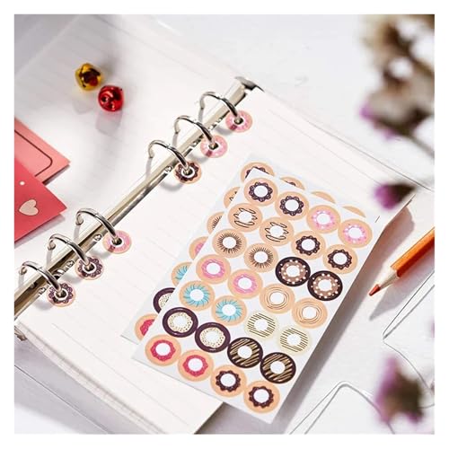 20 Sheets Hole Punch Protector Labels Self Adhesive Loose Leaf Reinforcement