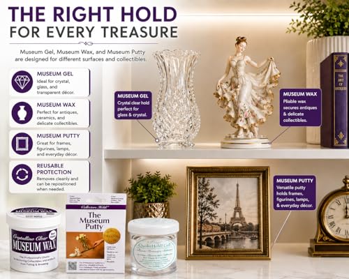 QuakeHold! 94311 Museum Gel, Wax & Putty (3-Pack)