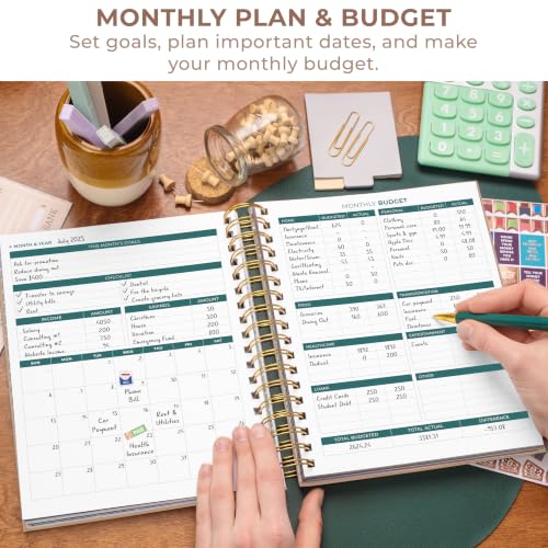 Clever Fox Budget Planner & Monthly Bill Organizer, Large Rose Gold