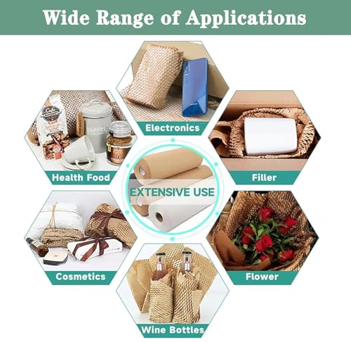 JTYZWLRBY Paper-Honeycomb-Packaging-Padding-Machine,-Waste-Box-Paperboard-Kraft-Expanding-Pad-Shredder-Cutter,-Transforms-Cardboard-Into-Packing-Material,-Cutting-Width-325Mm
